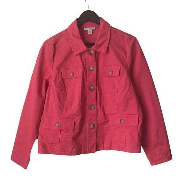NWOT - APPLESEED'S Petite - Dream Flex Colored Casual Jean Jacket - Picture 1 of 12